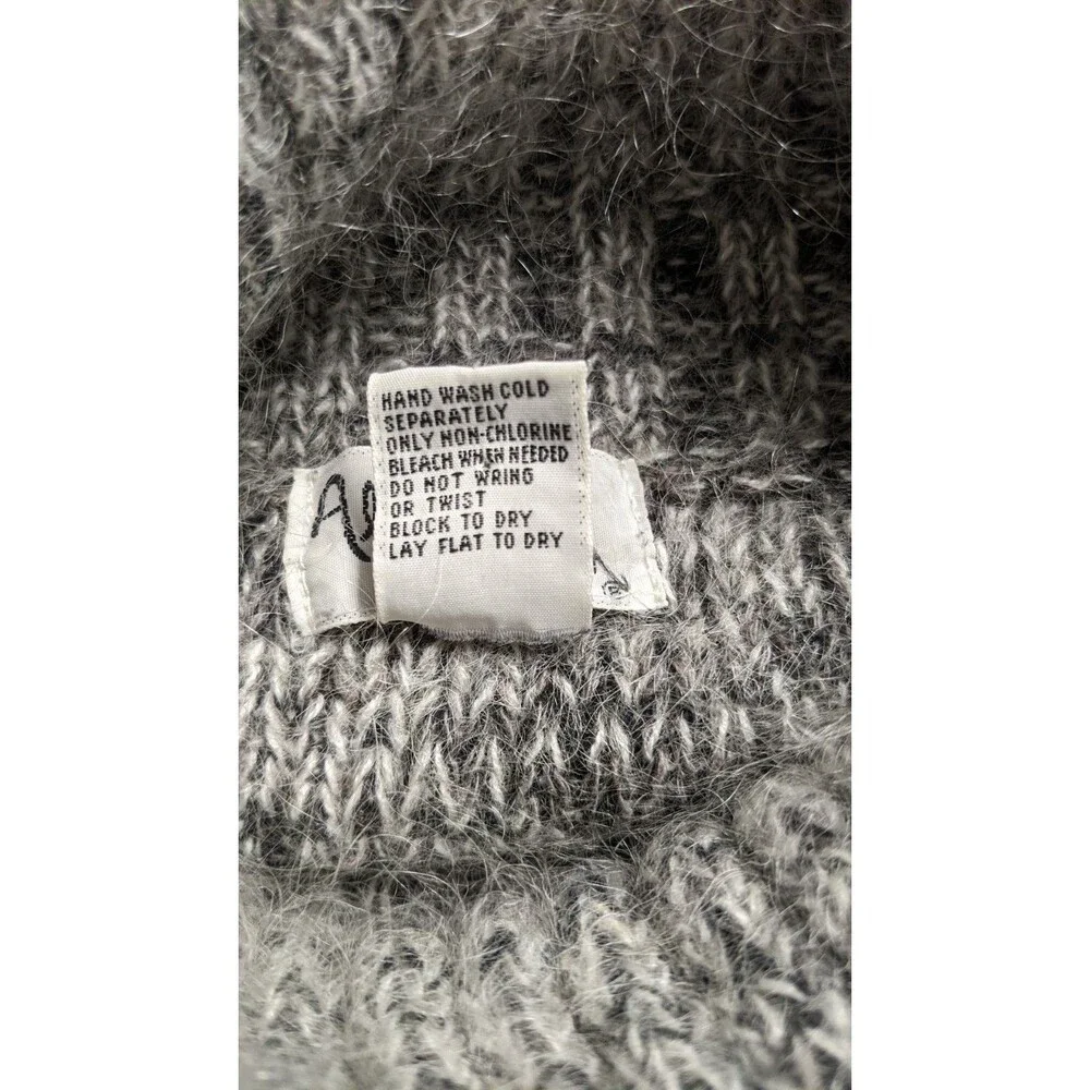 ALL POINTS By Reference Point Silk/Mohair Blend Turtleneck Long Slv Sweater LG
